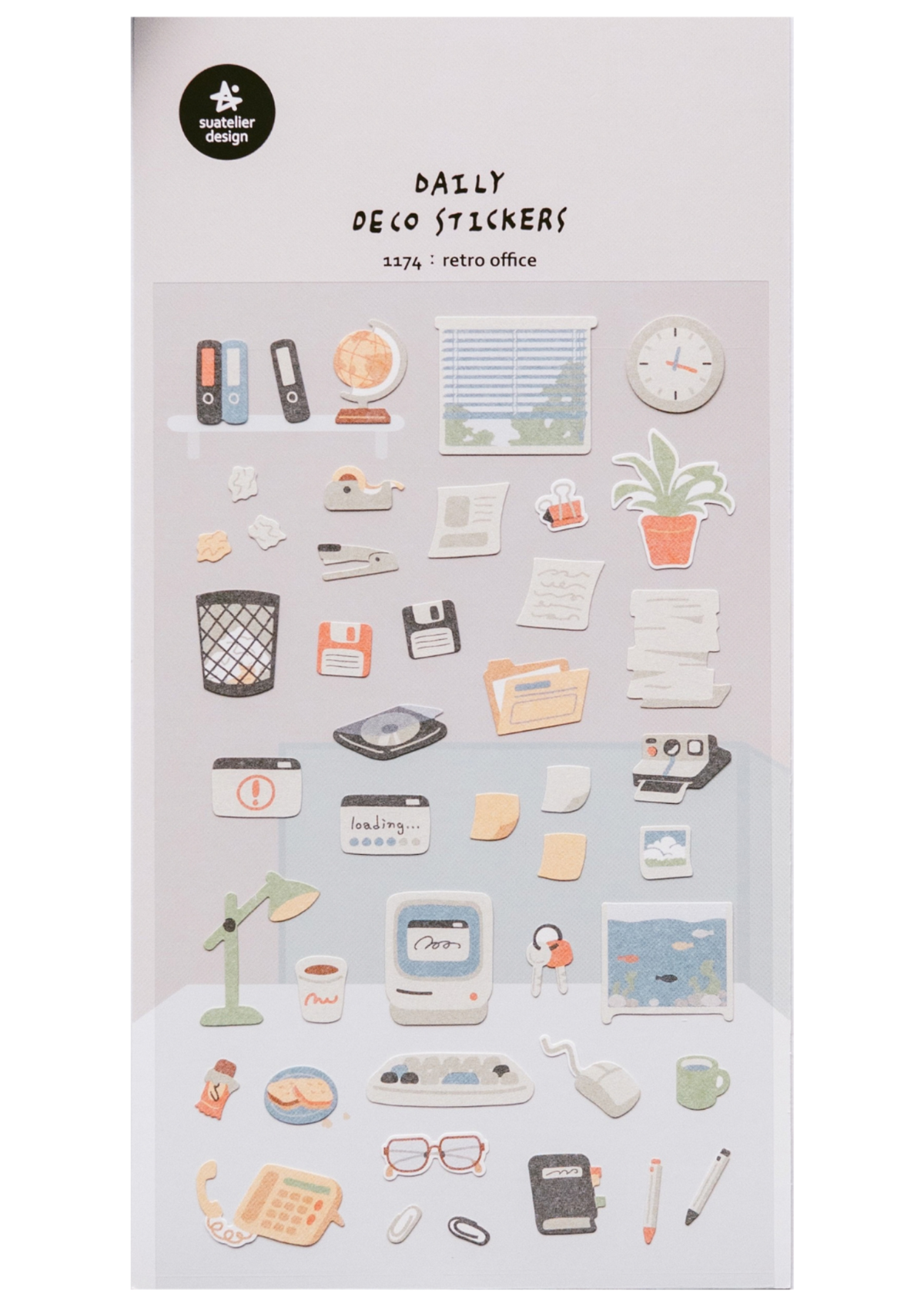 Suatelier Design - Daily Deco Stickers - Retro Office 1174