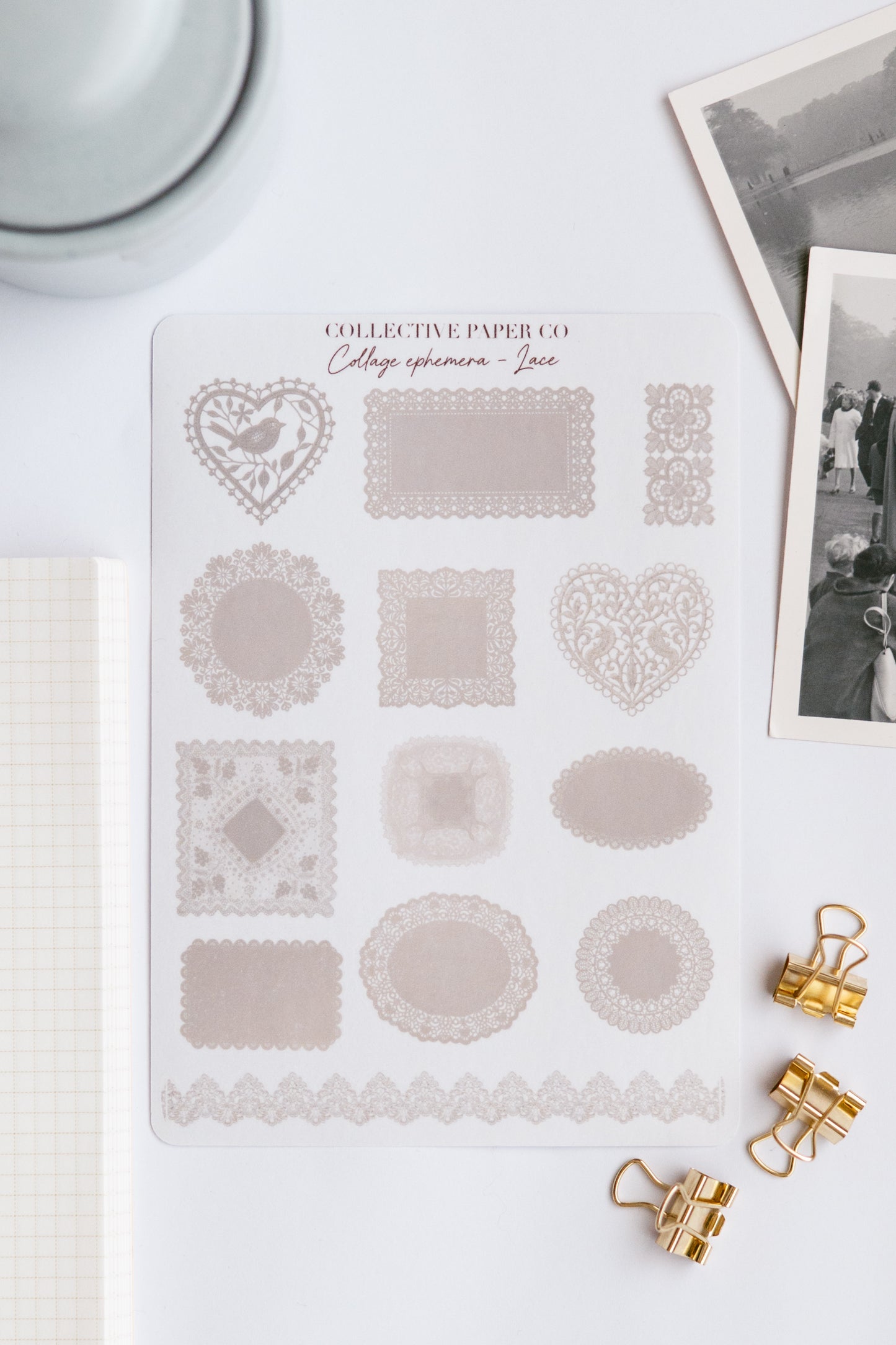 Collage ephemera - Lace
