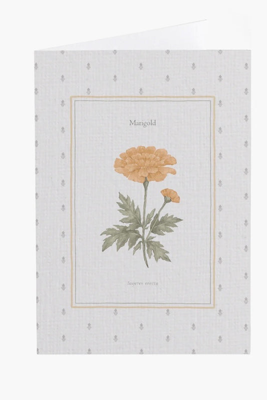 Marigold Flower Card