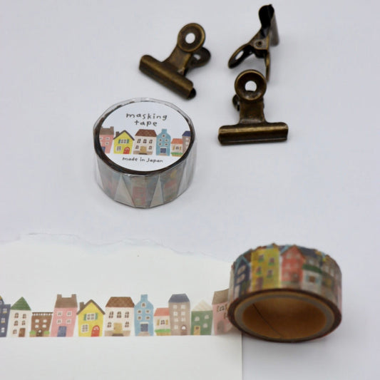 Decorative washi tape with house design