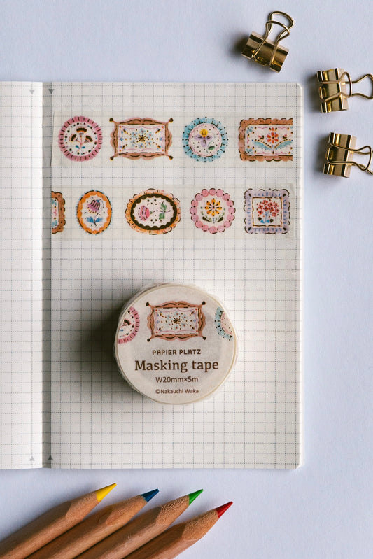 Papier Platz - Flower label tape