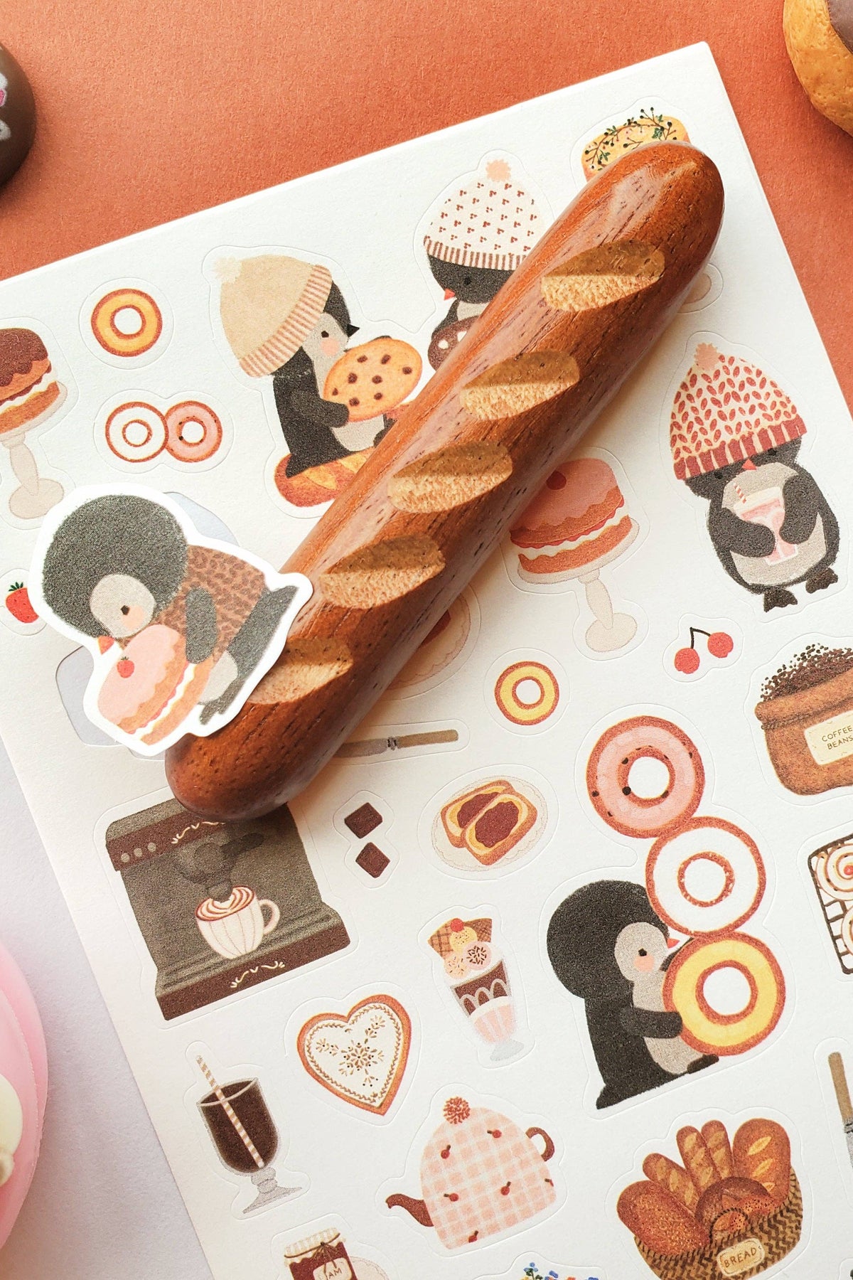 Stickii Club x Nettle and Twig -Penguin Cafe Sticker Sheet