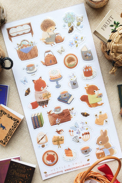 Stickii Club x Nettle and Twig -Sweet Forest Gatherings Sticker Sheet