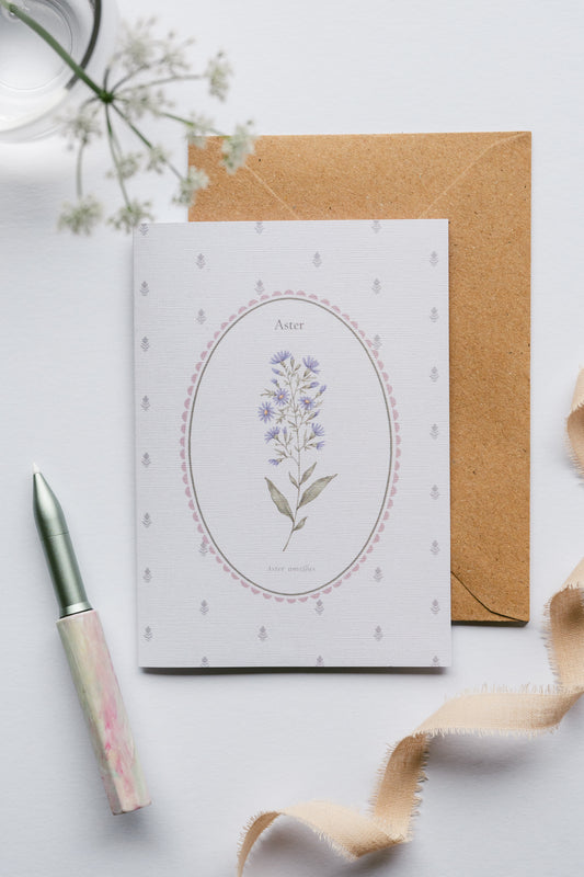 Aster Flower Card