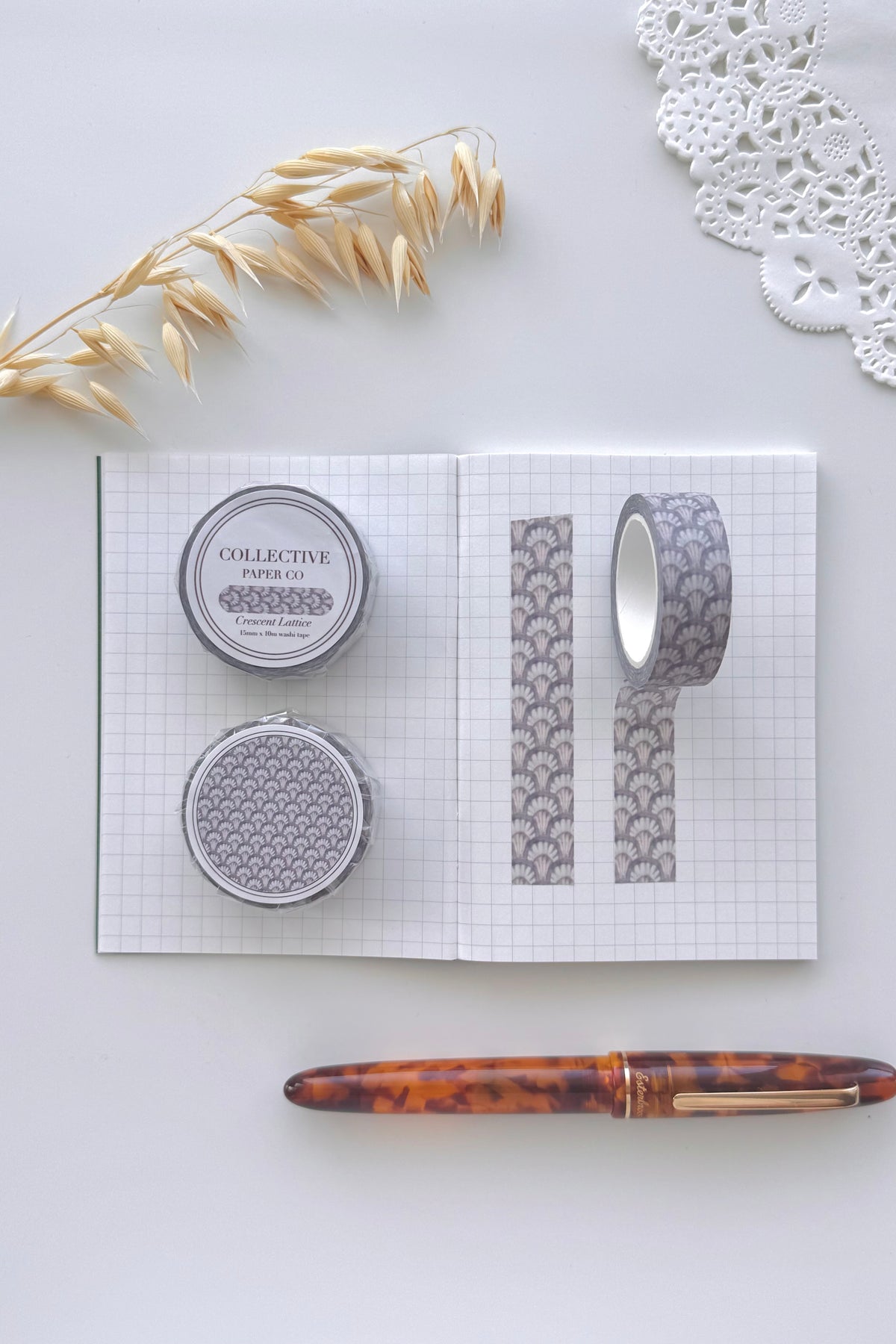 Collective Paper Co Washi Tape - Crescent Lattice