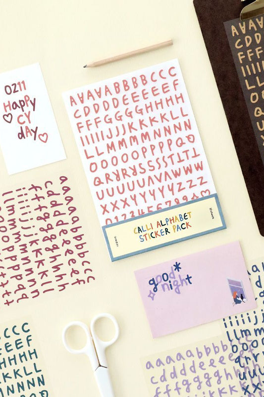 Iconic - Calli Alphabet Sticker Pack