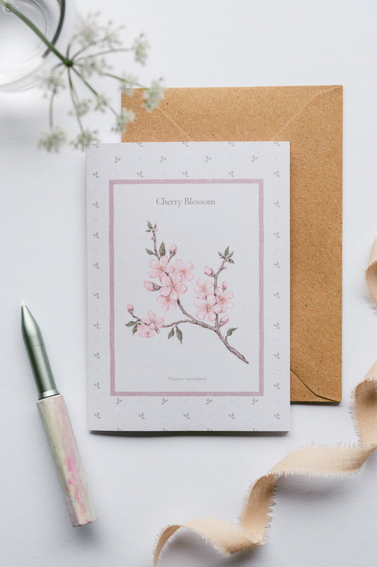 Cherry Blossom Flower Card