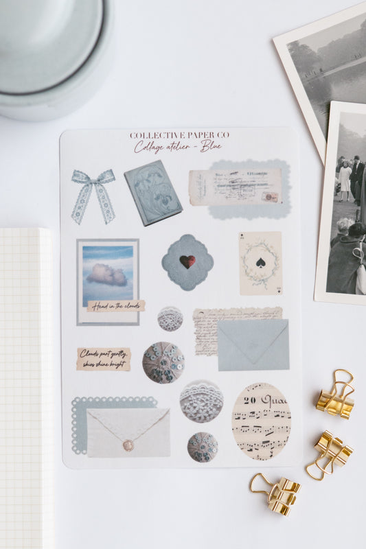 Collage atelier - Blue