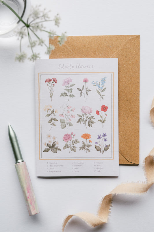 Edible Flowers Card