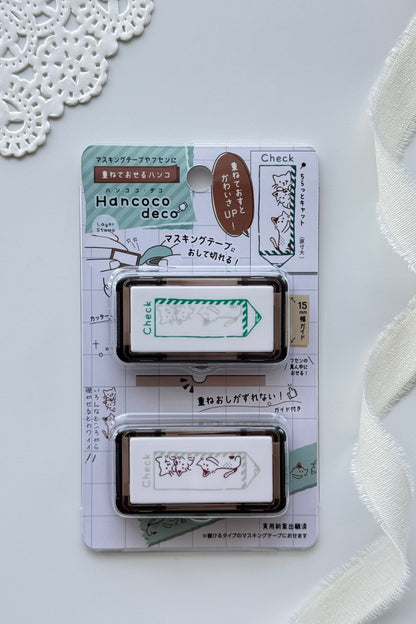 Hancoco Stamp - Check Cats