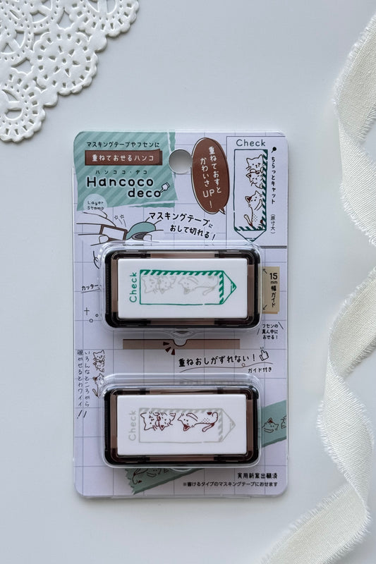 Hancoco Stamp - Check Cats
