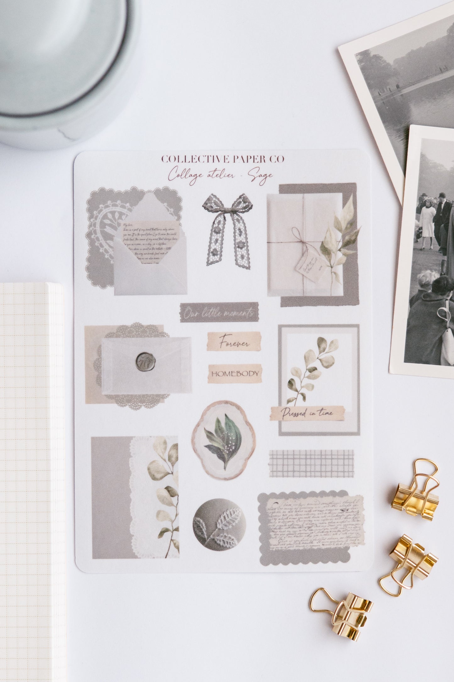 Collage atelier - Sage