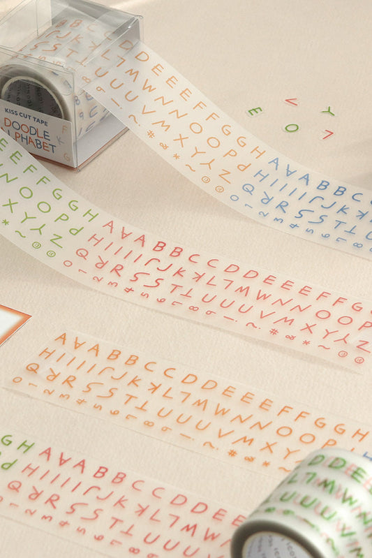 Iconic - Doodle Alphabet Kiss Cut Tape