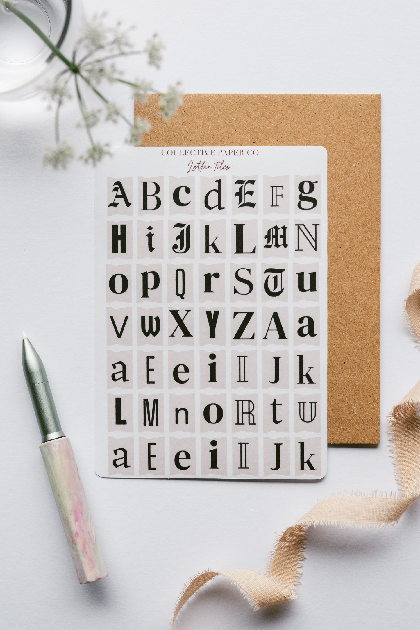 Letter tiles