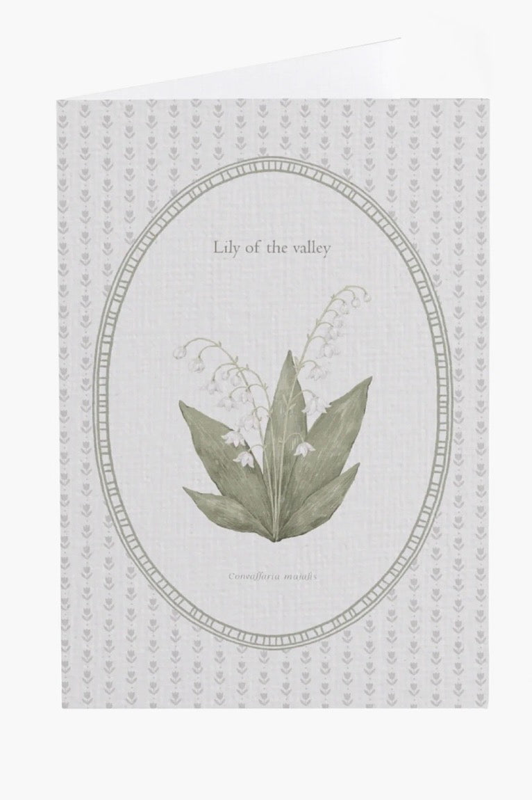 Lily of the Valley Flower Card