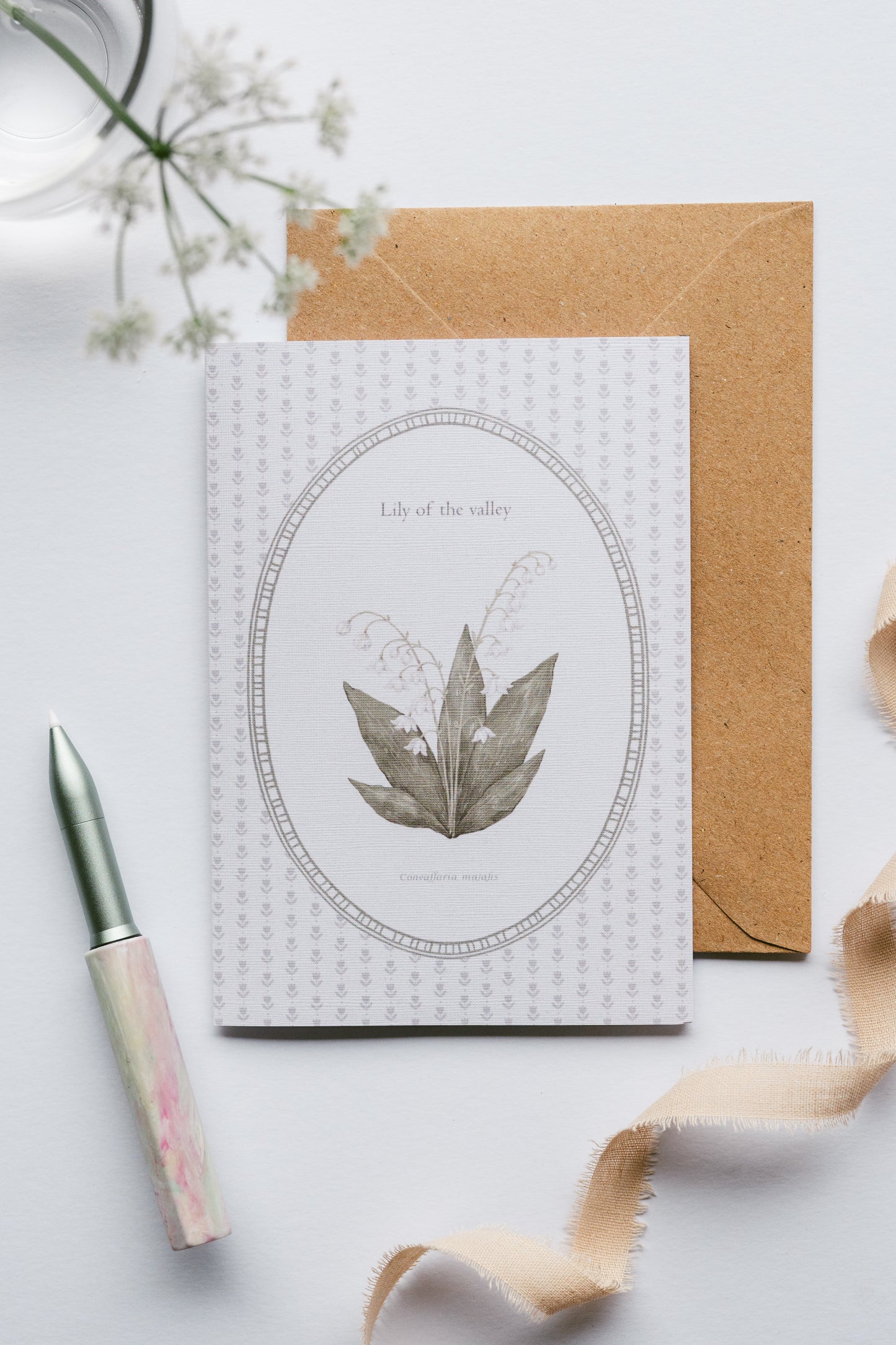 Lily of the Valley Flower Card