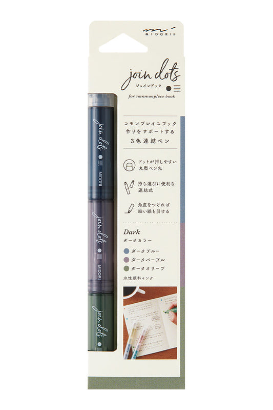 Midori Connecting Pen join dots - Dark