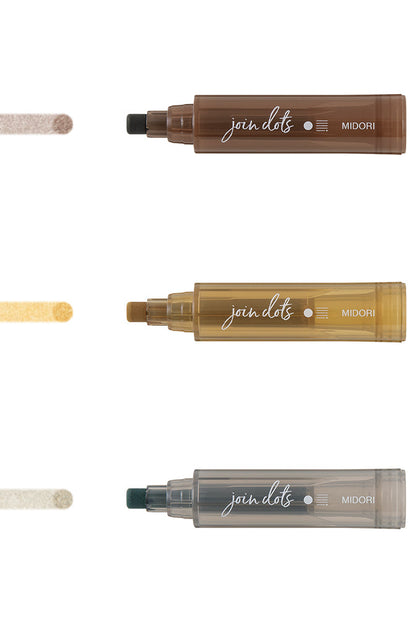 Midori Connecting Pen join dots - Mocha