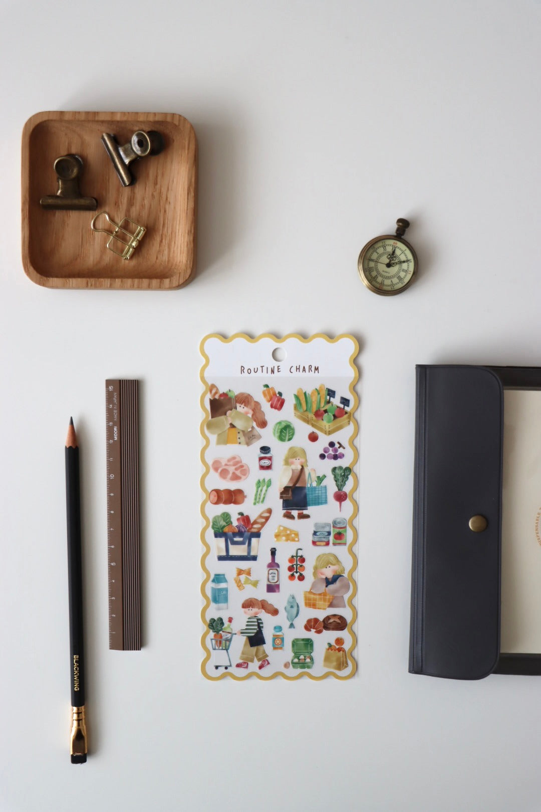 Mind Wave Routine Charm Sticker - Market (yellow)