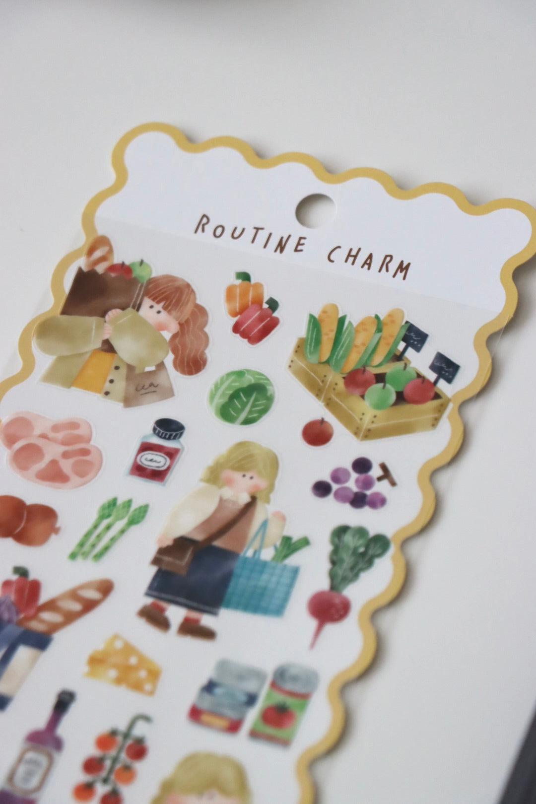 Mind Wave Routine Charm Sticker - Market (yellow)