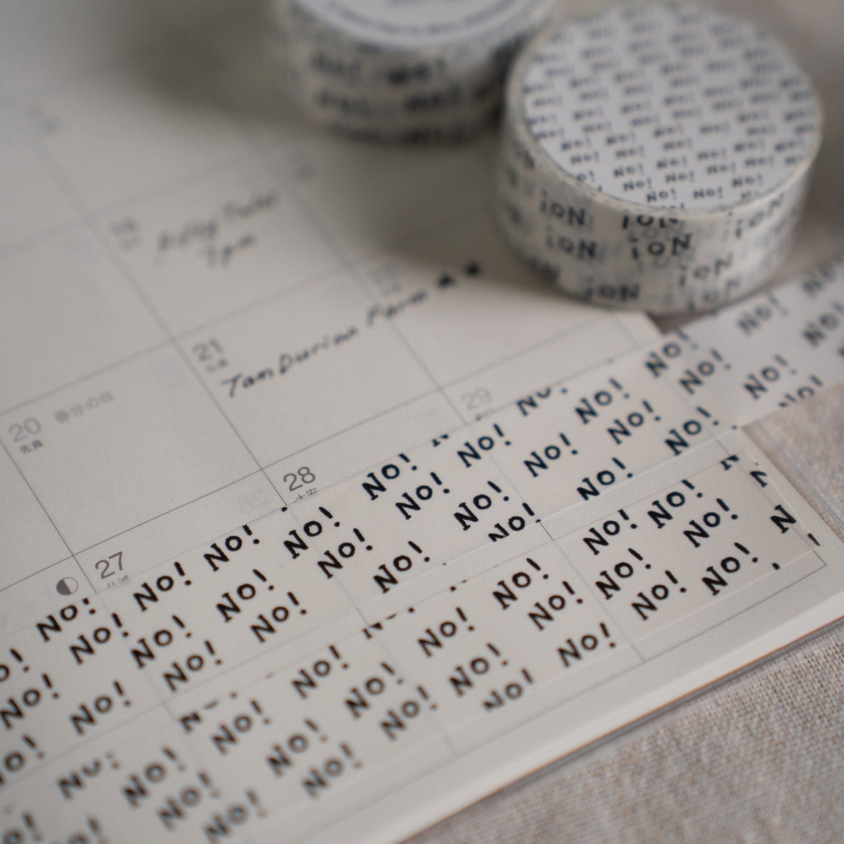 Sho Little Happiness Washi Tape – No!