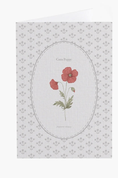 Poppy Flower Card