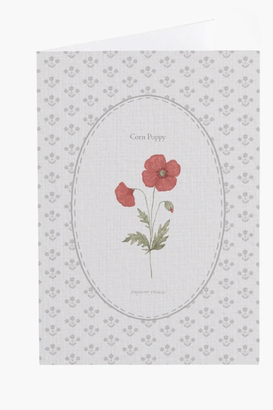 Poppy Flower Card