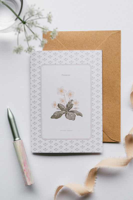Primrose Flower Card