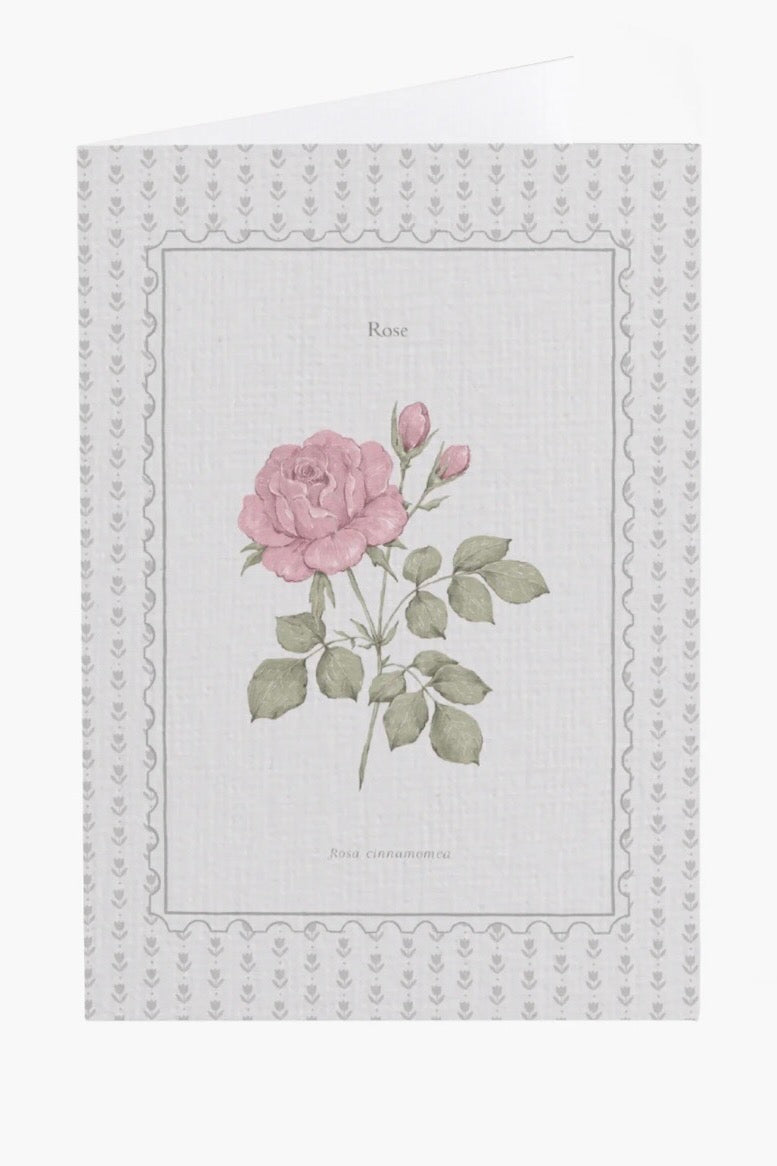 Rose Flower Card