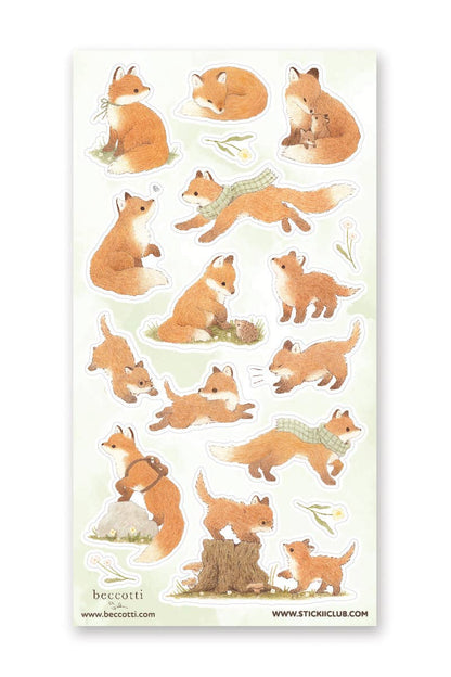 Stickii Club x Beccotti - Lovely Little Foxes