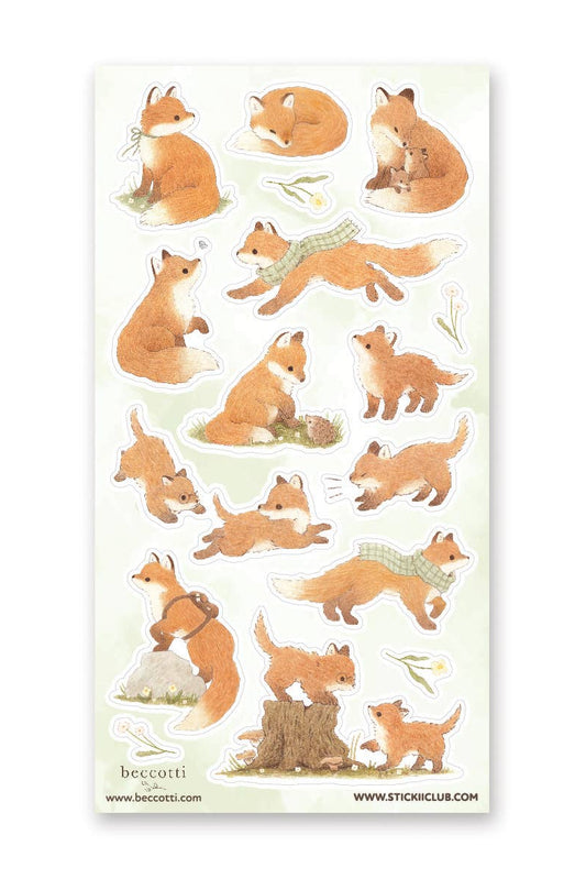 Stickii Club x Beccotti - Lovely Little Foxes