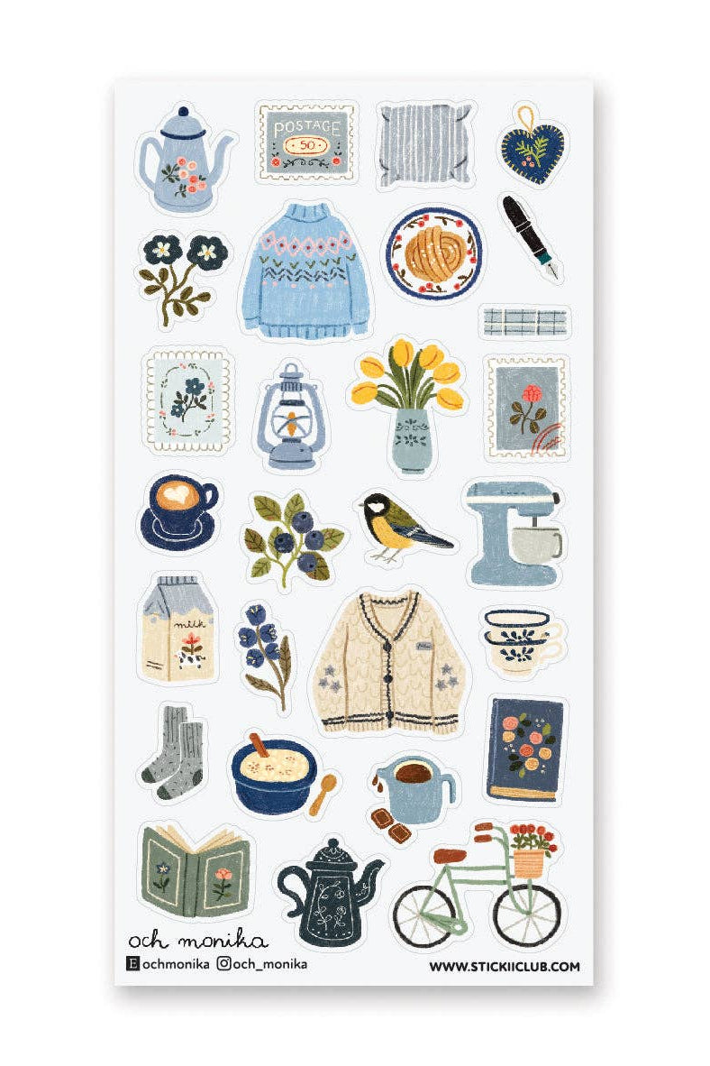 Stickii Club x Och_Monika -Sweater Weather Joy Sticker Sheet