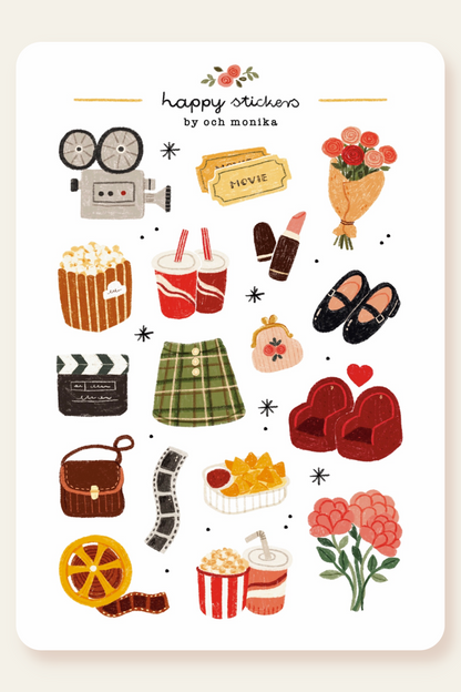 Och Monika - Movie Date | Cinema Night Stationery