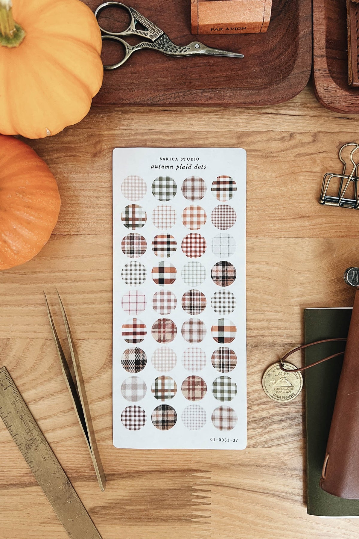 Sarica Studio - Autumn Plaid Dots