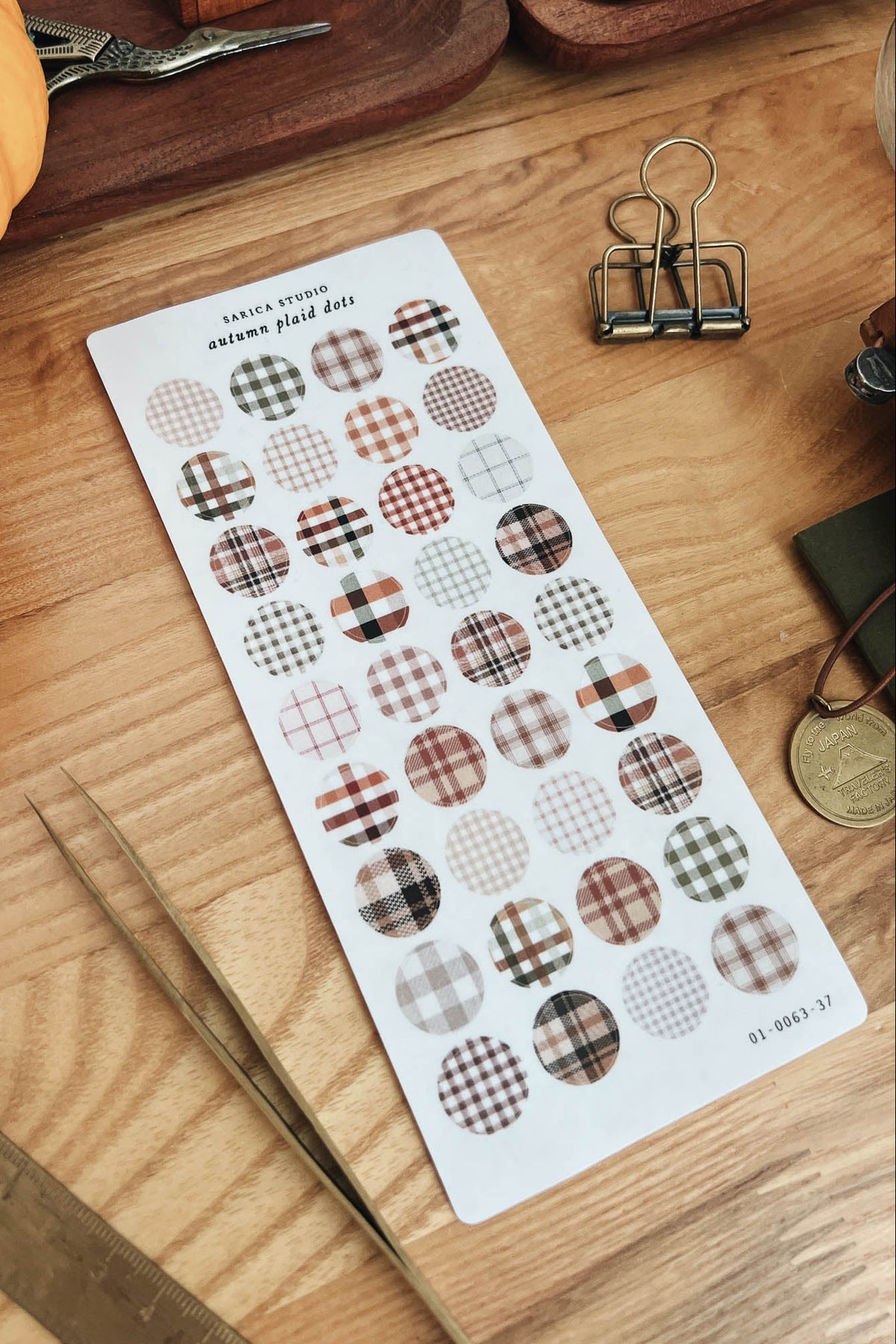 Sarica Studio - Autumn Plaid Dots