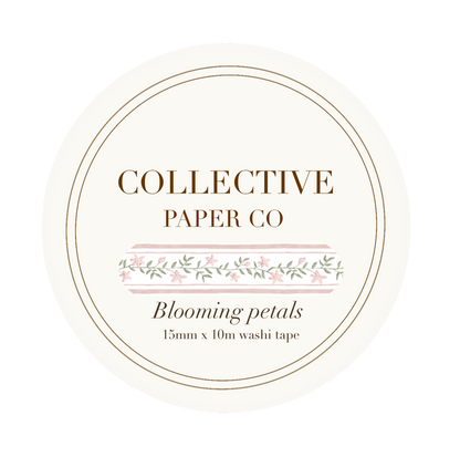 Collective Paper Co washi tape - Blooming petals