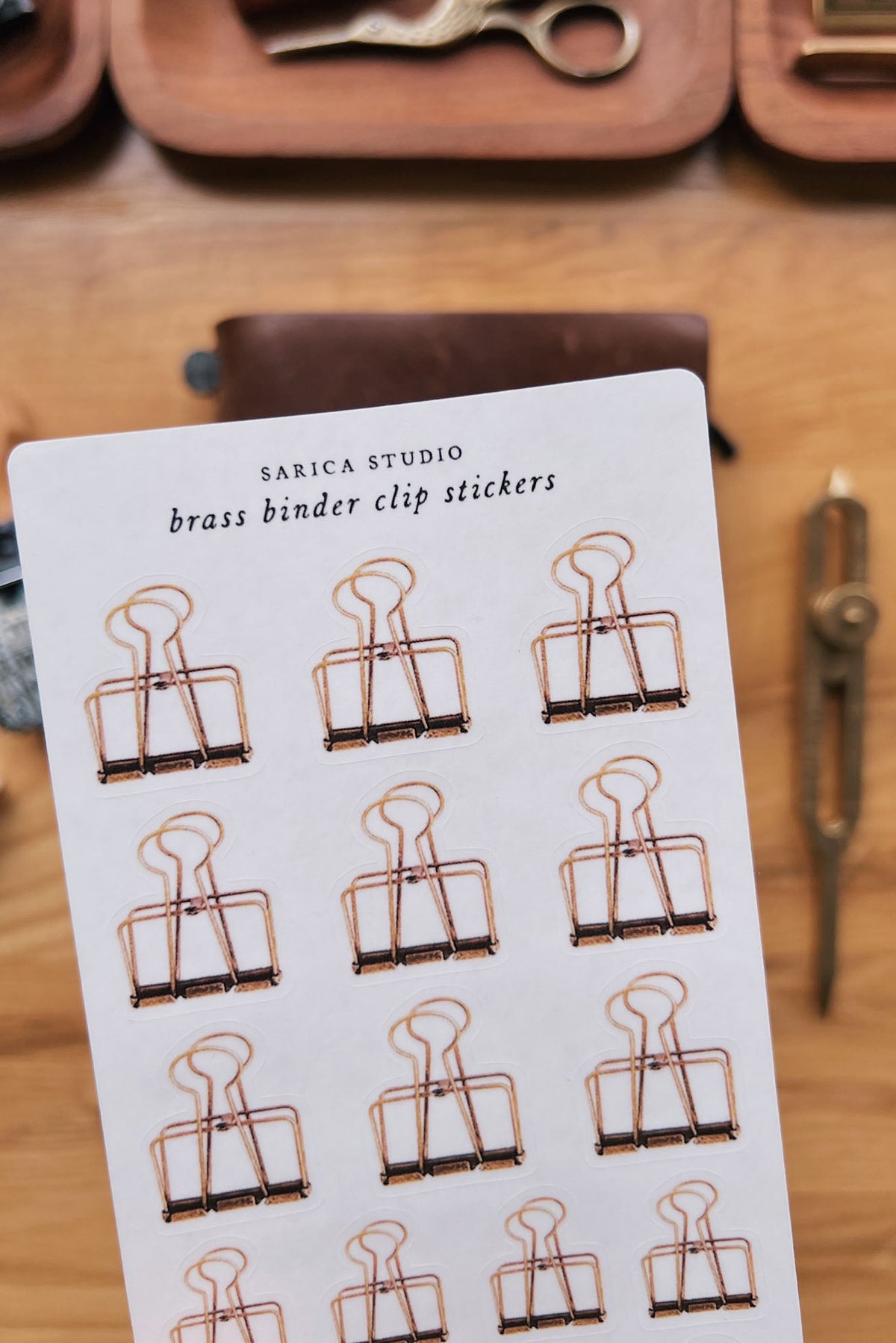 Sarica Studio - Brass Binder Clip