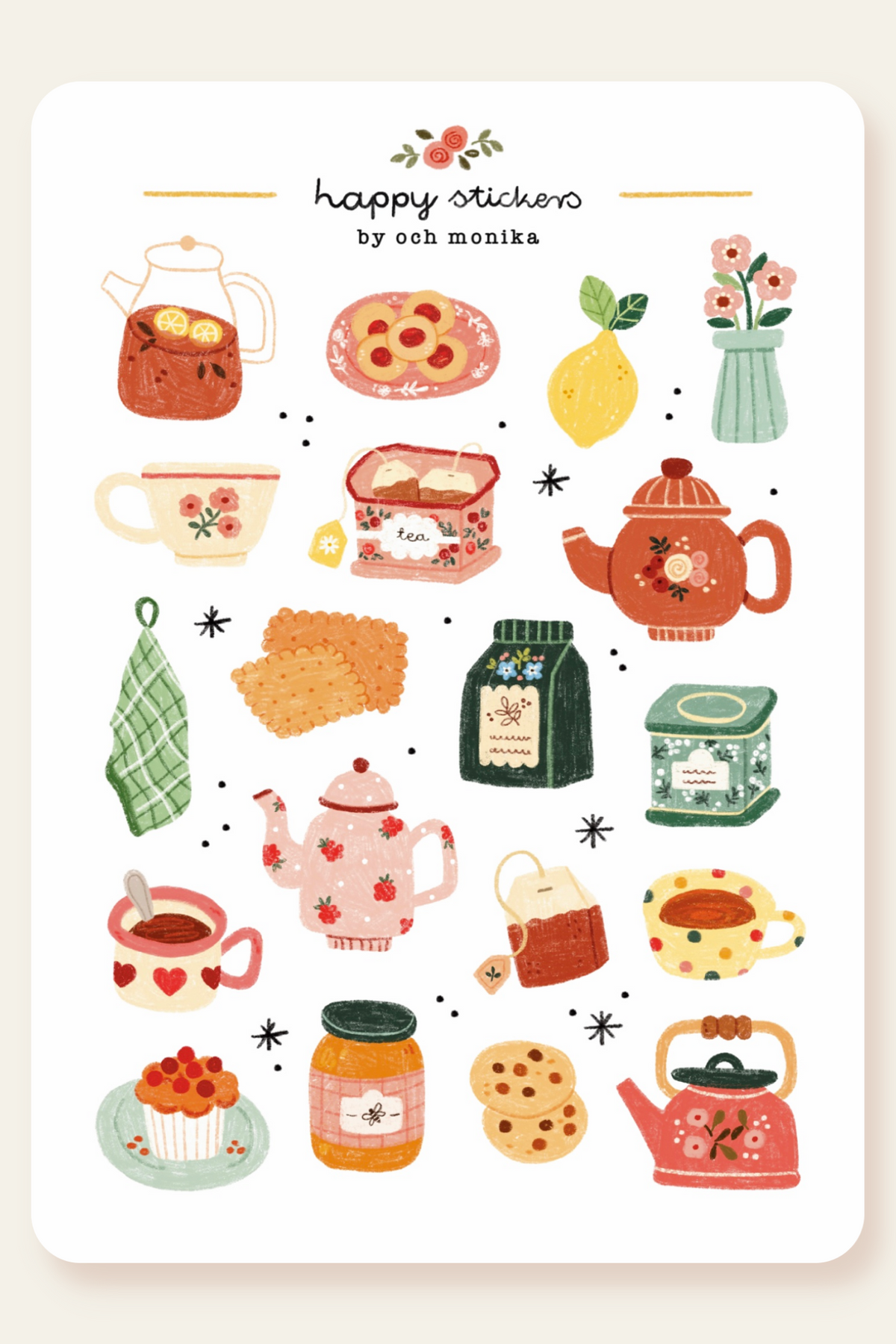 Och Monika - Tea Time | Tea Lover Stationery Gift