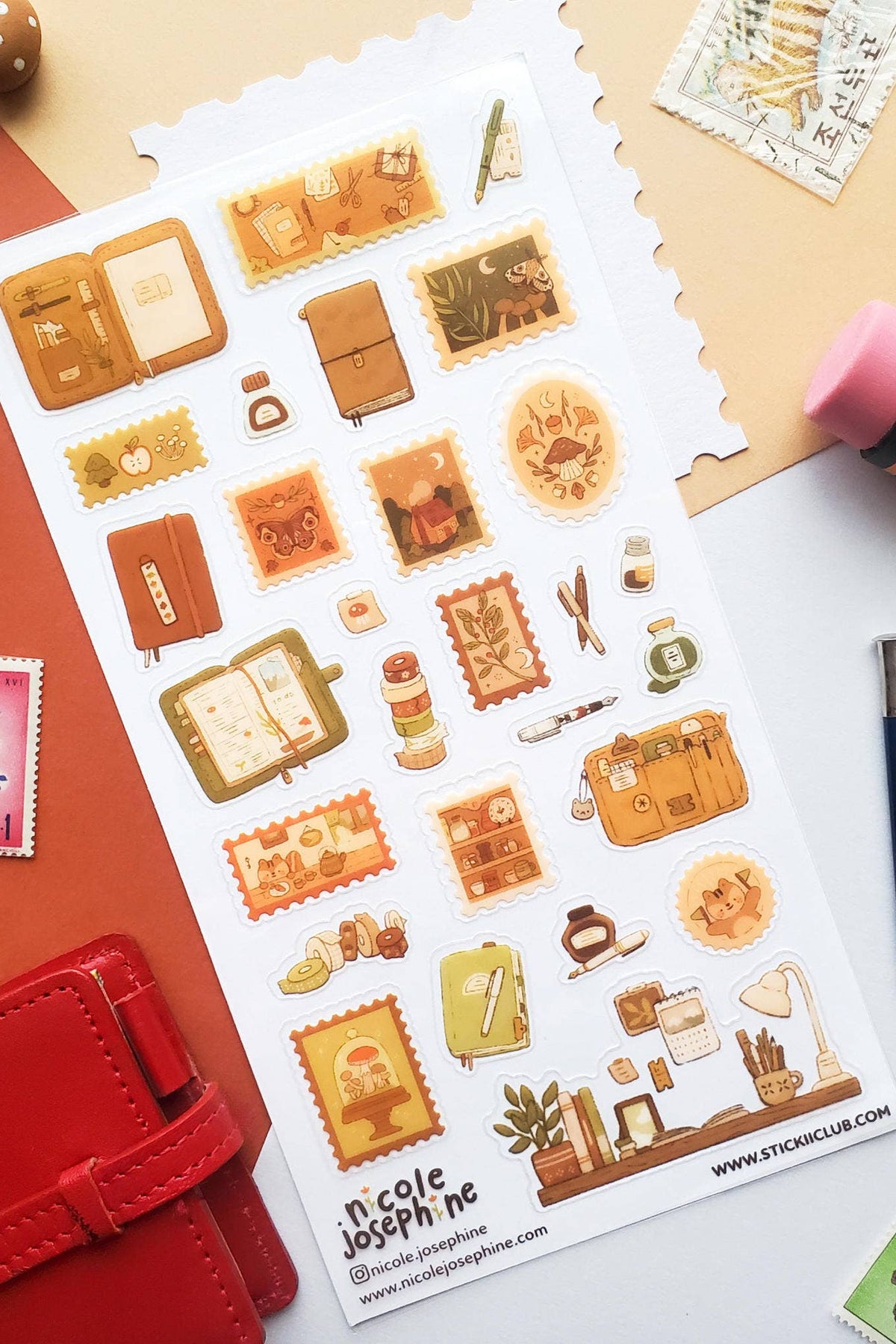 Stickii Club x Nicole Josephine - Journaling Faves Sticker Sheet