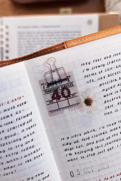 Sarica Studio - retro bus ticket stickers