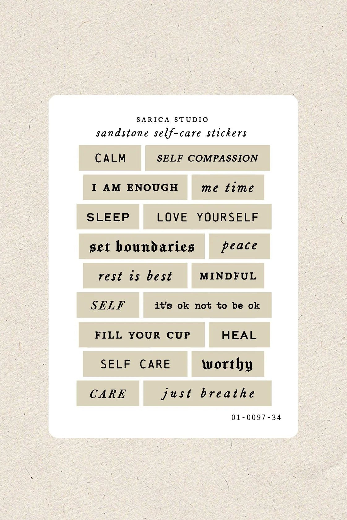 Sarica Studio - Self Care