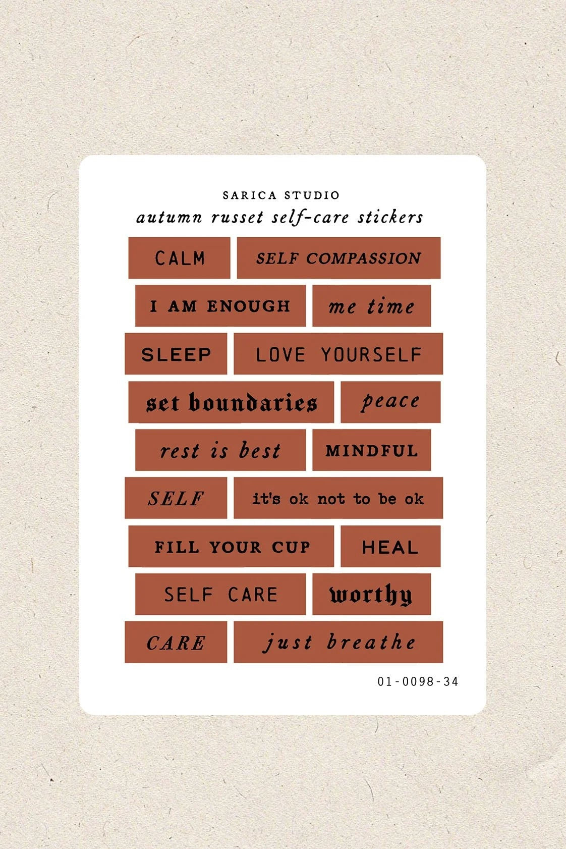 Sarica Studio - Self Care