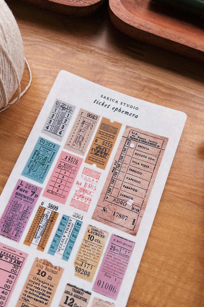 Sarica Studio - Ticket Ephemera